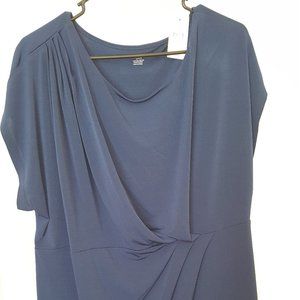 BRAND NEW Size 22/24 Lane Bryant Navy Color Blouse Top